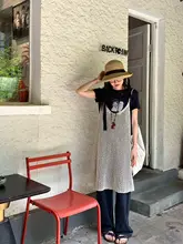 夏にぴったり！透かし編みデザインのニットキャミワンピース【ゆったりフィット】（セットアップ対応）