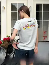刺繍入り短袖Tシャツ【女性用・アメリカンスタイル・涼感・UVカット】