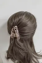 ヘアクリップ レディース 大きめ アセテート 豹柄 きれいめ 上品 着回し ヴィンテージ