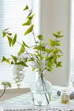 リアルな造花 飛行機草の飾り付き高枝植物【インテリア装飾・リビング用】
