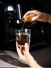 イタリアンコーヒー抽出カップ【目盛り付き・エスプレッソマシン用・クリーマー】