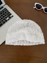 レースデザイン女性用ニット帽【軽量・薄型・春秋用】