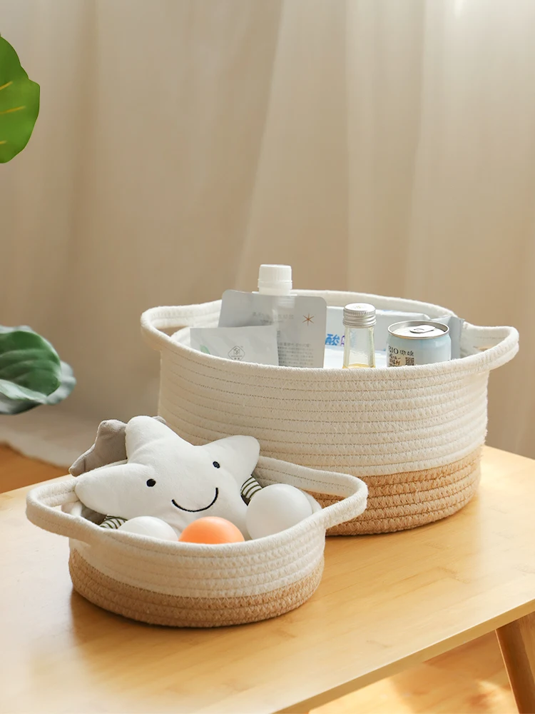 キッチンをスッキリ整理！収納グッズおすすめ - 厚手綿糸編み収納バスケットの仕組みと用途