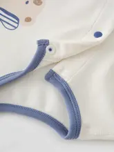 赤ちゃん用秋冬モダールコットンルームウェア【保温・長袖・偏開デザイン】