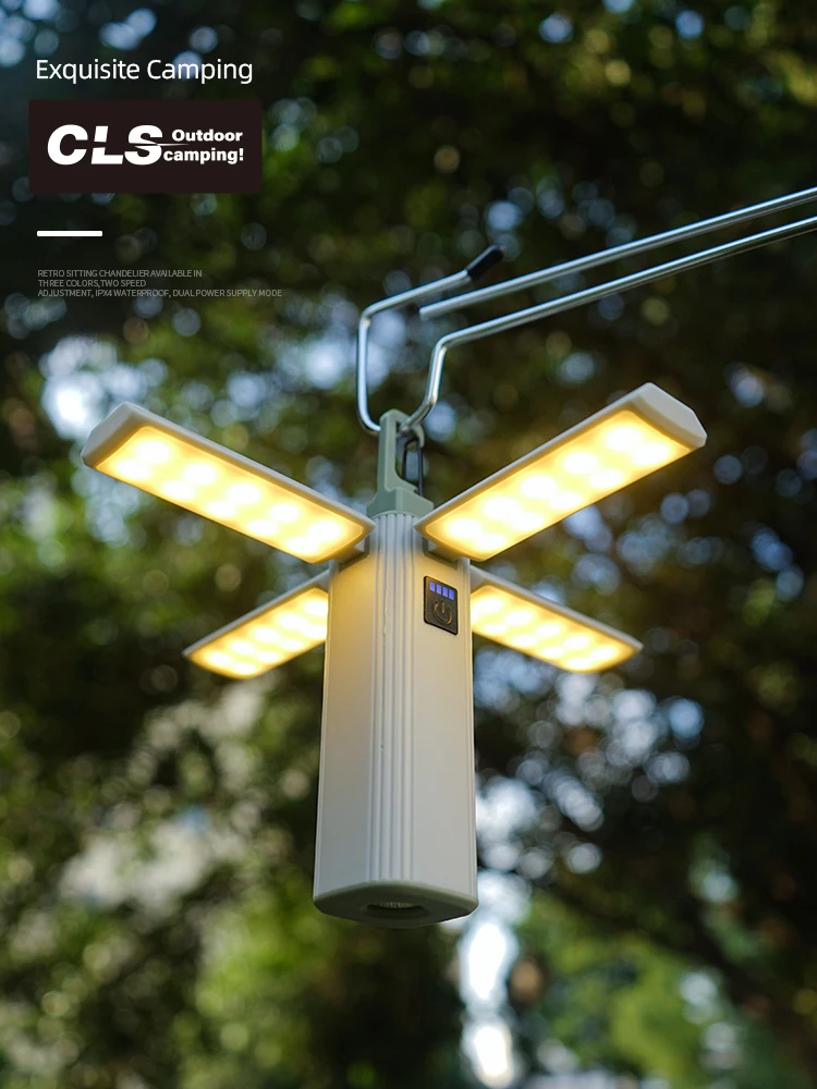 CLS多機能LEDキャンプライト：テント内に設置するための折りたたみ式氛围灯
