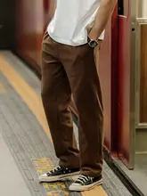 快適な着心地のカジュアルなストレートパンツ【コットンブレンド・一穿きで魅力的】