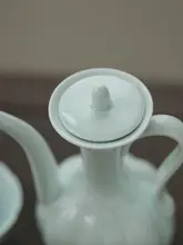 手作り復古スタイル 中式茶具 銀色タオルポット【宋代風・注水用ポット】
