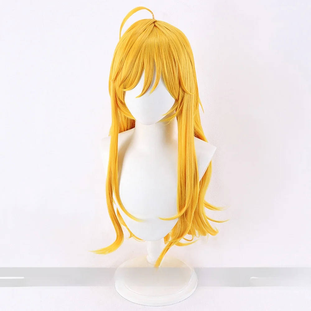 コスプレ用 パンディウィッグ【金色・フリンジ付き】：万圣节に簡単かつリアルな見た目を実現