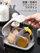 メイクブラシ収納ボックス【デスクトップ用・防塵・仕切り付き】