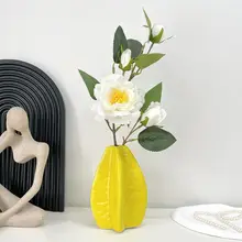 花瓶 偽の花 リビング装飾 陶器 創造的芸術