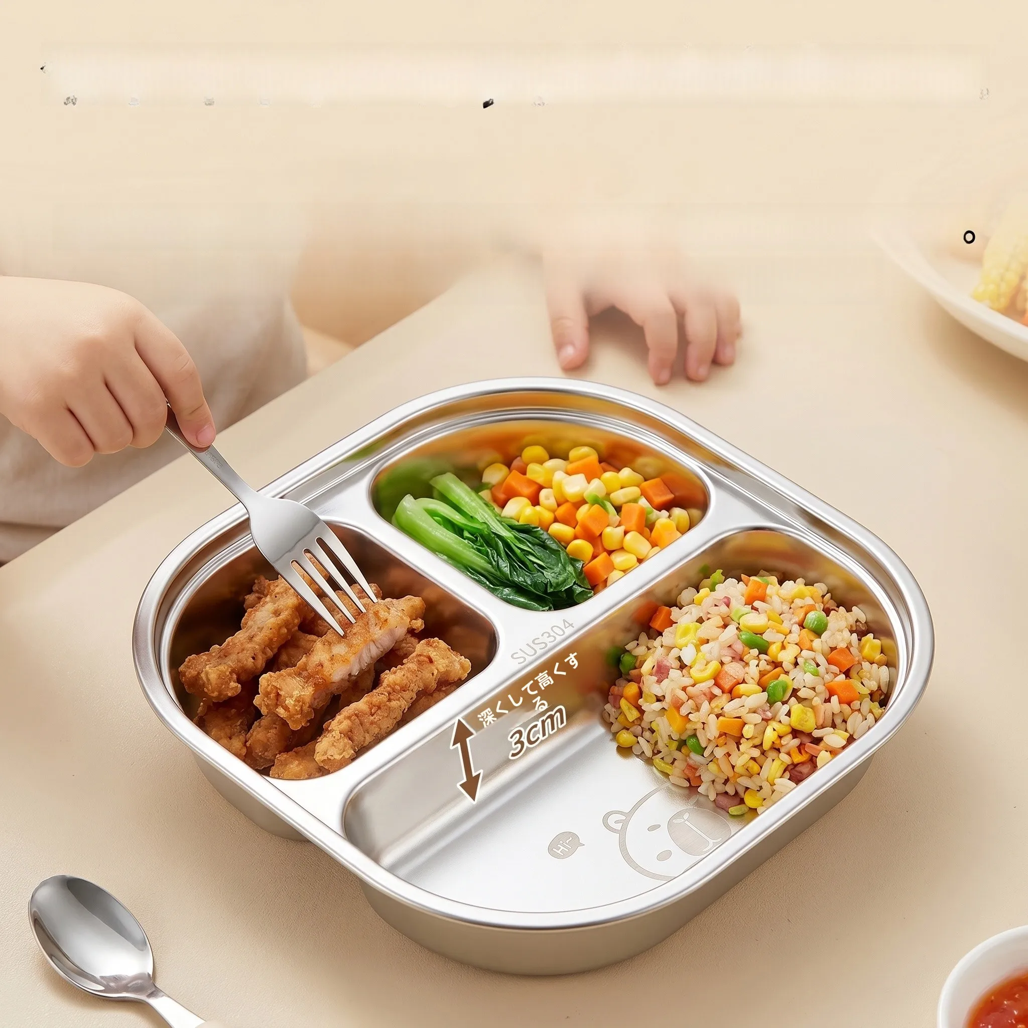 離乳食容器を選ぶときに迷う？304ステンレスのキャラクター型分格食器が解決する理由