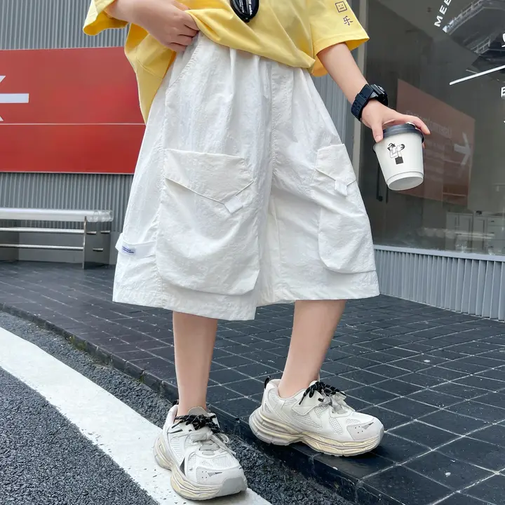 男の子用 夏用 薄手クール五分丈ショートパンツ【速乾・カジュアル】