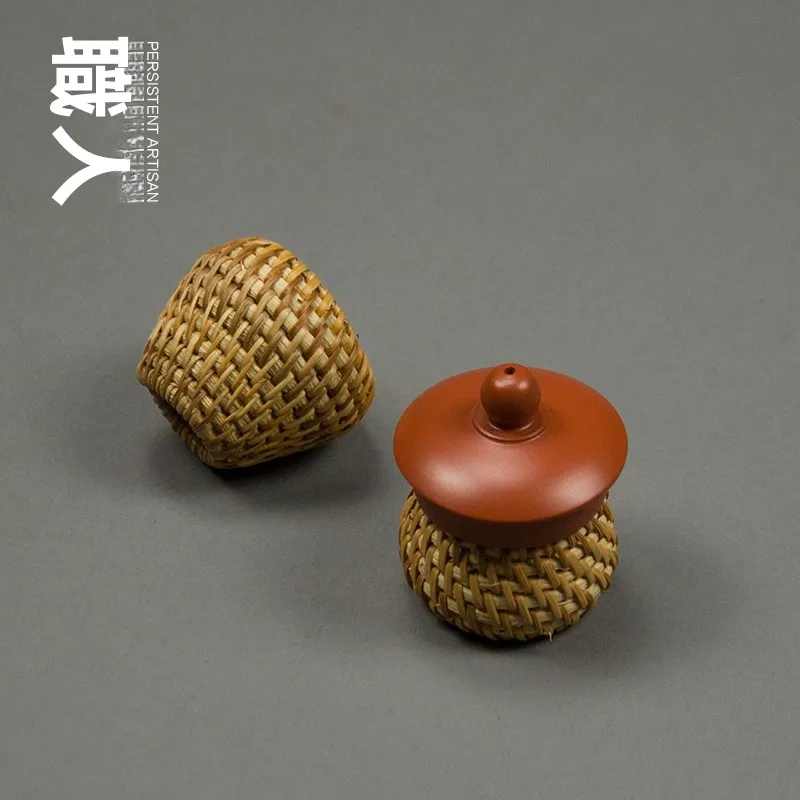 天然ベトナム製秋蔦茶器用落し蓋：手作り紫砂壺・鉄瓶にも対応する高耐久蓋置きの実用性解析