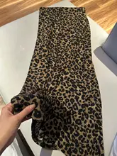 ヒョウ柄ロングスカート【Aライン・ゆったりサイズ・梨型体型に最適】