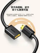 HDMI変換ケーブル Mini Micro HDMI オス メス 高画質 「UGREEN」