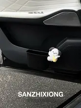 かわいいペンギンデザインの車用ゴミ箱【防水・ドア掛け収納】