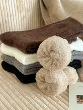 極上の柔らかさ！冬用 メンズ水貂绒中筒ソックス【秋冬用・厚手・保温・防臭】
