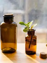 ガラス製小花瓶【水耕植物・インテリア装飾用・デスクやテーブルに最適】