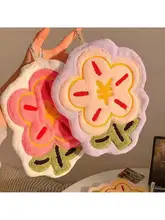 可愛いキッチン＆バスルーム用タオル【吸水性・フック付き・刺繍デザイン】