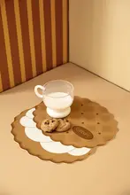 ランチョンマット カップマット レザー 防水 防汚 耐熱 コンパクト 変形 かわいい 家庭用
