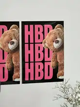 誕生日パーティー装飾用アルファベットポスター【シンプルデザイン・写真撮影用】