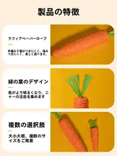 かわいい音声付きキャロット型猫おもちゃ【耐噛性・爪磨き・子猫用】