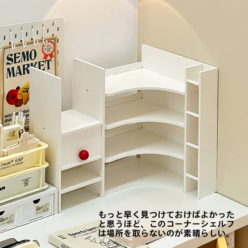 デスク上の整理に最適！コーナー収納ラックH2533の実用性と空間効率化