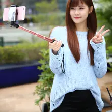 iPhone対応 自撮り棒【伸縮式・旅行用・強化設計】