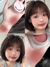秋冬用ウォータリーチーククリーム【低彩度・グレイッシュピンク・透き通るような仕上がり】