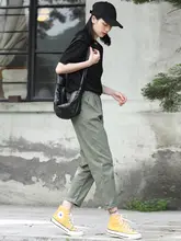 夏用 薄手 ブラック ワークパンツ【ストレート・カジュアル・ハーレンスタイル】（セットアップ対応）