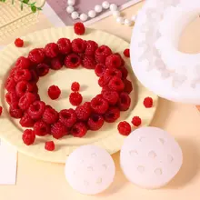 立体デザイン Raspberry リース型 シリコン製ケーキ型【チョコレート・フルーツムース・ジェリーケーキ向け】