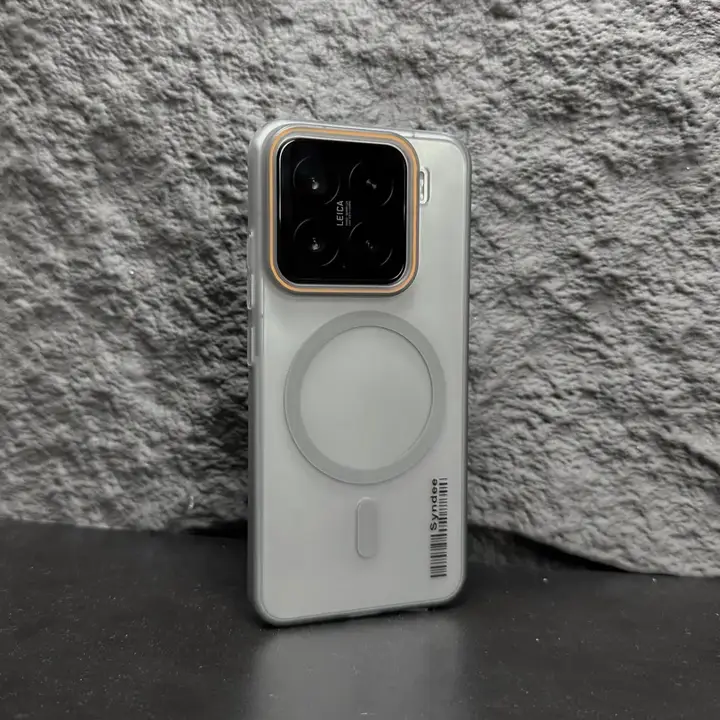 高級感あるマットなチタングレーのMagsafe対応スマートフォンケース【適用機種：小米15・小米14pro・小米13・紅米K80・小米15Pro・アクリル製・半透明】
