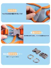 小型犬用ハーネス付きリード【散歩用・テディベア・幼犬対応】