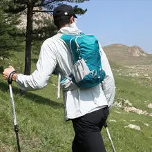INOXTO 男性用女性用 軽量アウトドアリュックサック【登山杖収納可能・ハイキング用】