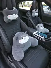 かわいいカートンデザインの車用ヘッドレストピロー【2個セット・首を支える・快適サポート】