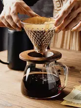 V60ハンドドリップコーヒーセット【耐熱強化ガラスシェアポット・家庭用・ダイヤモンドフィルター付き】