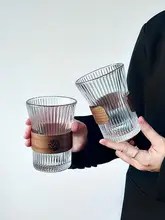 耐熱ガラス製 テーブル用ティーカップセット【新中式デザイン・防熱・ジュース・コーヒー用】