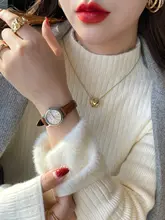 加绒加厚ハイネックニットトップス【秋冬用・保温・極上の柔らかさ】（セットアップ対応）