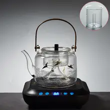 大容量ガラス製急須【耐熱・全自動蒸茶器・電陶炉対応】