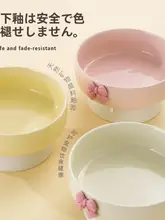 陶製ペットボウル【大口・高脚・猫と犬用・カラフル仕上げ】