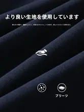 深い藍色のラウンドネック女性用パーカー【春秋・ゆったりシルエット・長袖】