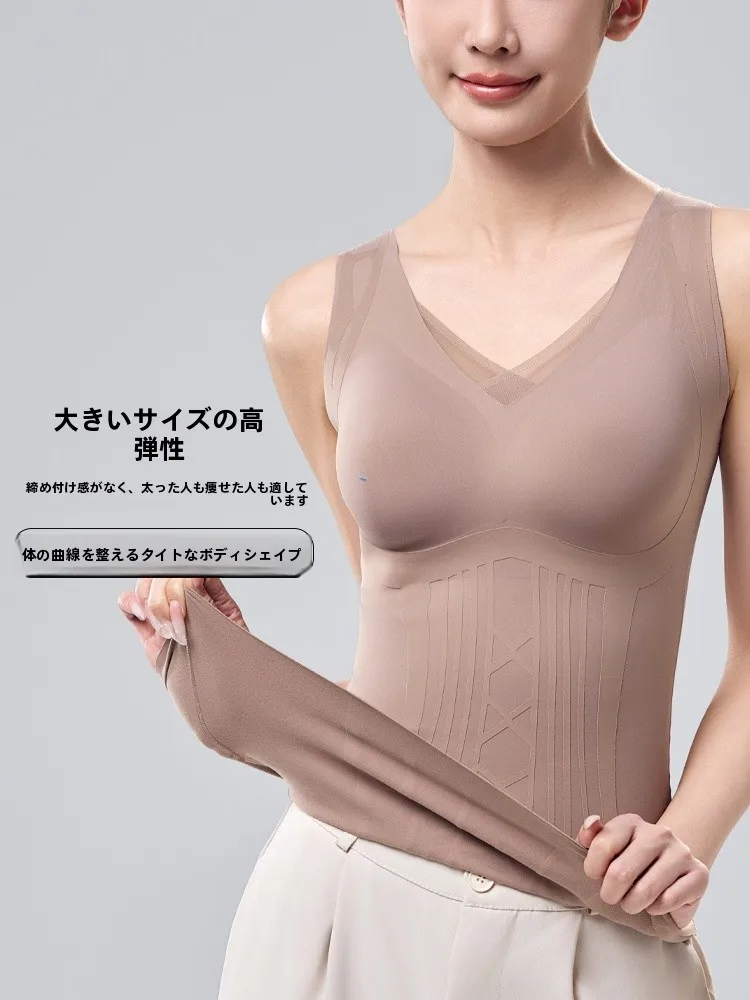 秋冬向けボディシェイパー レディースタンクトップでしたばらぽっこりを引き締める