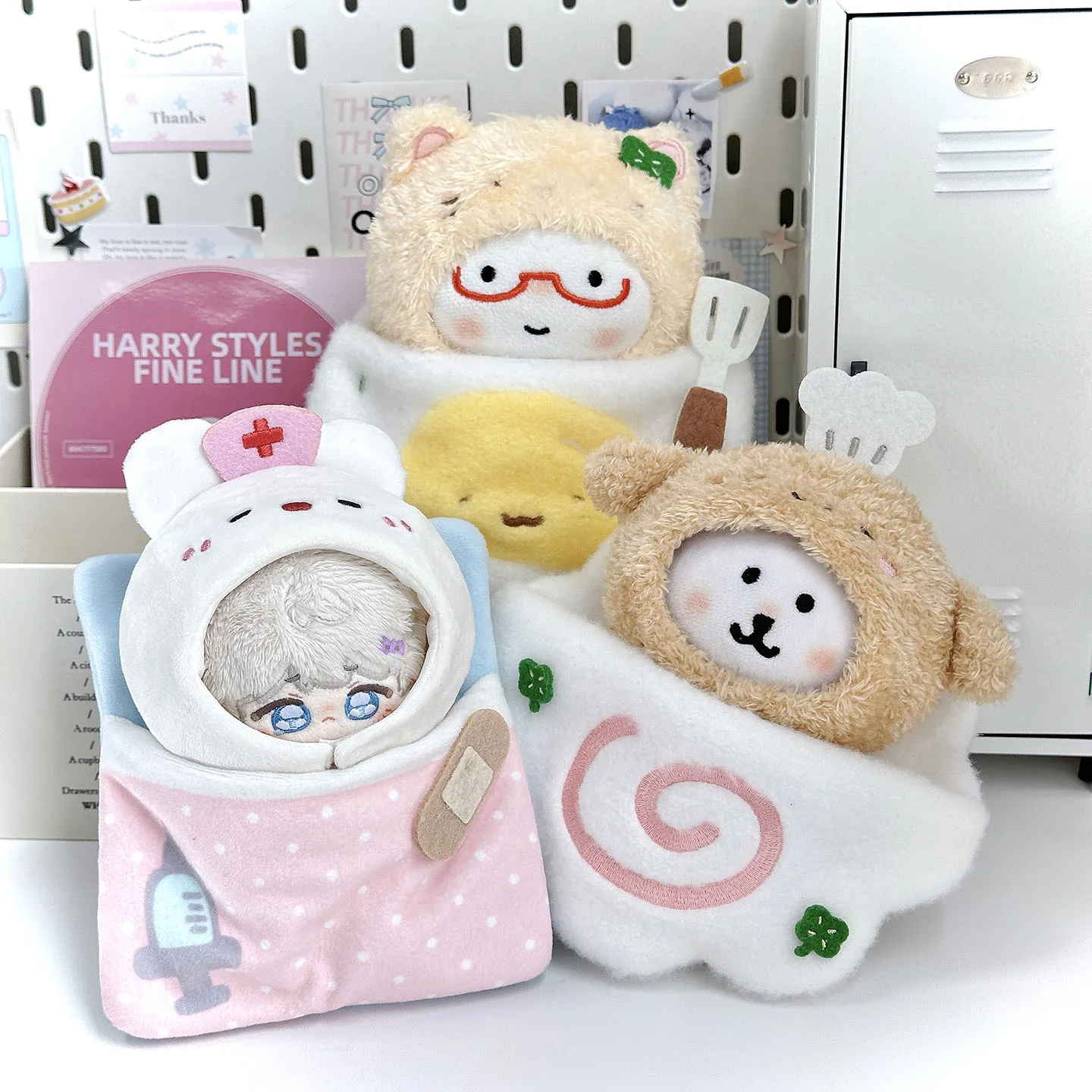 かわいいコットン製ヘッドカバー付きピロー袋：シンプルウサギとクマデザインの使い勝手と適用シーン