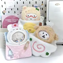かわいいコットン製キャラクターヘッドカバー付きピロー袋【シンプルなウサギ＆クマデザイン】