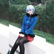 綾波レイ ブルー冬用コスプレ衣装【外套付き・日常使用】