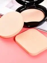 極上の柔らかさの湿乾両用ファンデーションパフ【メイクアップスフレ・化粧用スポンジ】