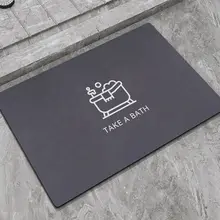 吸水のソフトシリカゲル製バスマット【滑り止め・速乾・洗面所用】