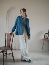 ヴィンテージ風 ダブルボタンジャケット【ピークドラペル・ポケット付き・洗練されたデザイン】
