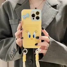 可愛いリボンデザインのアヒルスマホケース【iPhone対応・カメラ保護・女子向け】