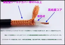 高級オーディオケーブル【デジタル信号用・同軸ケーブル・高音質】